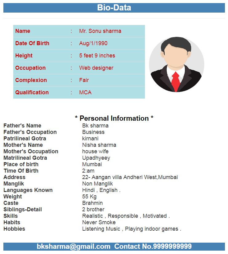 Bio-Data