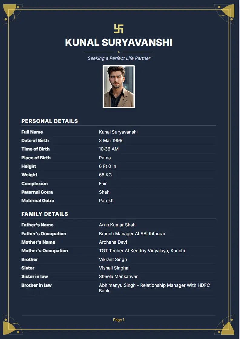 Login Free Biodata Maker